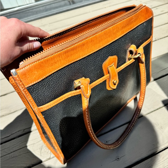Dooney and Bourke Black and Brown Bag - Picture 2 of 3